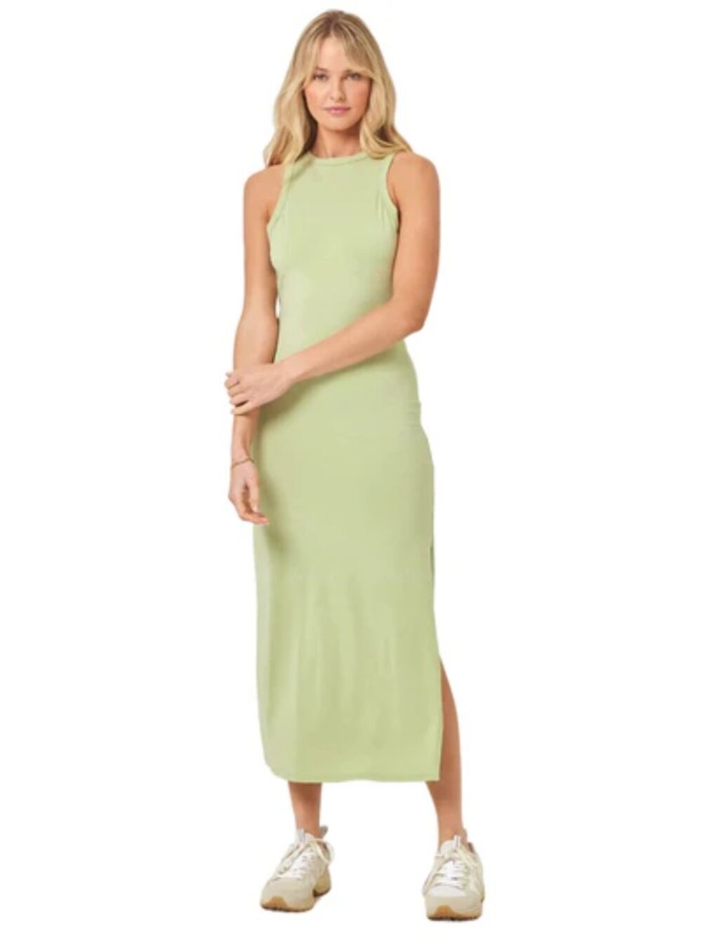 LSPACE Anthropologie Sawyer Green Sleeveless Dress Size XS Athleisure